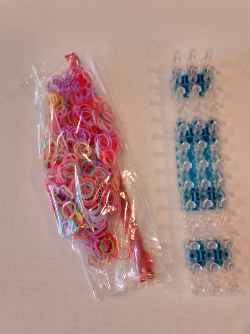 Multicolor Loom Bands and Hook Set - Flexible Elastic Bracelet Making
